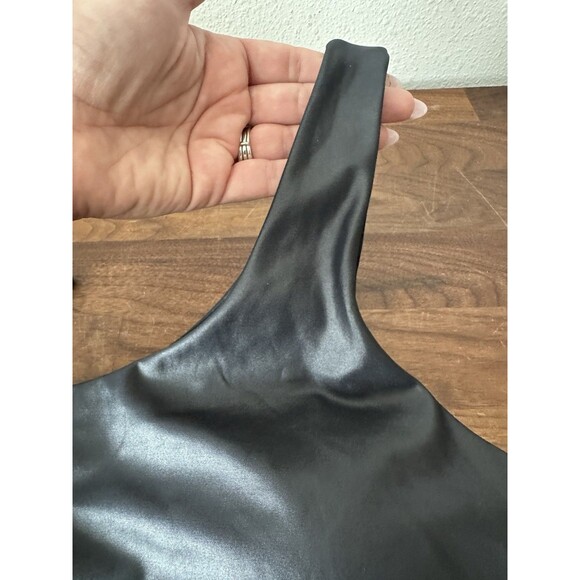 Zyia Black Metallic Light n Tight Asym Bra Large Removable Padding - Picture 5 of 11